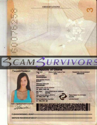 Scam Survivors * scammers abusing stolen photos of Janessa.